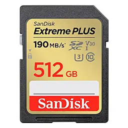 Карта пам'яті SanDisk 512GB SDXC class 10 UHS-I Extreme Plus (SDSDXWV-512G-GNCIN) - фото Карта пам'яті SanDisk 512GB SDXC class 10 UHS-I Extreme Plus (SDSDXWV-512G-GNCIN)