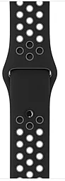 Сменный ремешок для умных часов Apple Watch Sport Band 38mm Black/Cool Gray - миниатюра 3