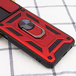 Чехол Epik Camshield Serge Ring for Magnet для Xiaomi Redmi Note 10 Pro 5G, Poco X3 GT Красный - миниатюра 2