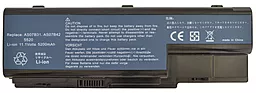 Акумулятор для ноутбука Acer AS07B41 Aspire 8920 / 11.1V 5200mAh / Black