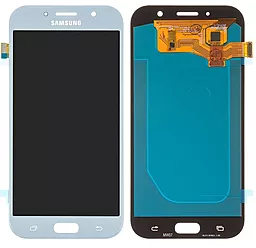 Дисплей Samsung Galaxy A7 A720 2017 с тачскрином, (OLED), Blue