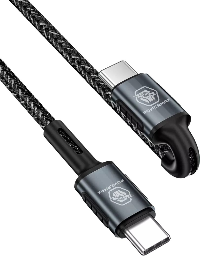 Кабель Powermax Bravo USB Type-C - Type-C 65w 3.25a 1м PD cable Black (PWRMX042PDСС) - фото 4