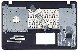 Клавіатура для ноутбуку Asus X751 X751MD X751LA X751LD X751LB з топ панеллю чорна-срібляста - мініатюра 3