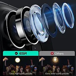 Защитное стекло ESR для камеры Armorite Camera Protector Apple iPhone 16 Pro, iPhone 16 Pro Max Black (4894240225103) - миниатюра 6 Защитное стекло ESR для камеры Armorite Camera Protector Apple iPhone 16 Pro, iPhone 16 Pro Max Black (4894240225103) - миниатюра 6