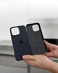 Чехол Silicone Case Full with MagSafe для Apple iPhone 16 Plus Black - миниатюра 3 Чехол Silicone Case Full with MagSafe для Apple iPhone 16 Plus Black - миниатюра 3
