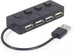USB-A хаб Gembird 4-in-1 black (UHB-U2P4-05) - фото USB-A хаб Gembird 4-in-1 black (UHB-U2P4-05)
