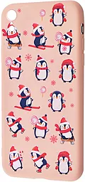 Чохол Wave Fancy Penguins Apple iPhone XR Pink Sand