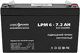 Акумуляторна батарея Logicpower 6V 7.2 Ah (LPM 6 - 7.2 AH) AGM