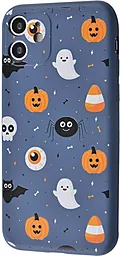 Чехол Wave Fancy Ghosts and pumpkins Apple iPhone 11 Dark Blue