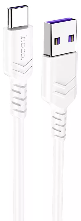 Кабель Hoco X62 Fortune USB-A - Type-C 25w 5a 1м cable White - фото 1