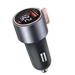 Автомобильное зарядное устройство McDodo Digital Display 75w PD USB-C/USB-A ports fast car charger black (CC-3690) - фото Автомобильное зарядное устройство McDodo Digital Display 75w PD USB-C/USB-A ports fast car charger black (CC-3690)