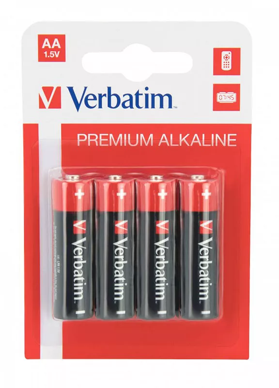 Батарейки Verbatim AA (LR06) 4 шт (49921) - фото 1