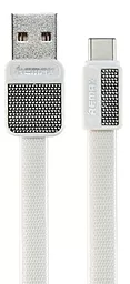 Кабель Remax RC-044a Platinum USB-A - Type-C 12w 2.4a 0.8м cable White - фото Кабель Remax RC-044a Platinum USB-A - Type-C 12w 2.4a 0.8м cable White