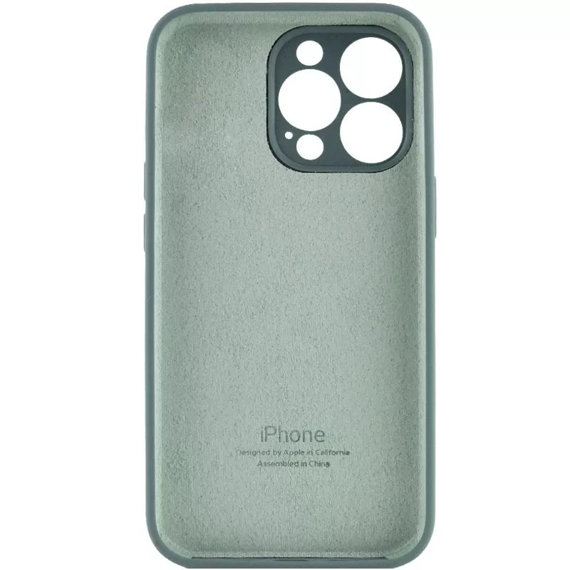 Чохол Silicone Case Full Camera для Apple iPhone 13 Pro Max Pine green - фото 2