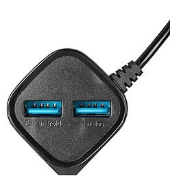 Мережевий зарядний пристрій Gelius Pro Edition Auto ID 2USB 2.4А + MicroUSB Cable Black - мініатюра 3