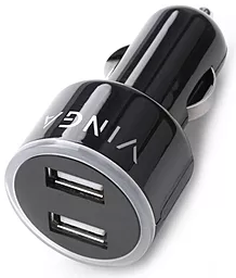 Автомобильное зарядное устройство Vinga CB 333 Duplet USBx2ports 2.1A (APA0333BK) - миниатюра 2