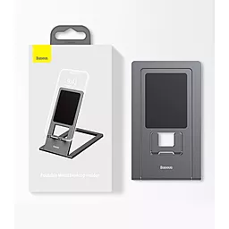 Настольная подставка Baseus Foldable Metal Desktop Holder Gray LUKP000013  - миниатюра 2