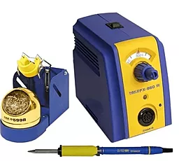Паяльная станция одноканальная, для бессвинцовой пайки, контактная HAKKO FX-950 ESD (паяльник 70Вт, Жала Hakko T12) - фото Паяльная станция одноканальная, для бессвинцовой пайки, контактная HAKKO FX-950 ESD (паяльник 70Вт, Жала Hakko T12)
