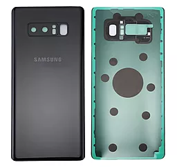 Задняя крышка корпуса Samsung Galaxy Note 8 N950 со стеклом камеры Midnight Black