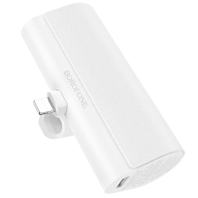 Повербанк Borofone BJ35 Pocket 5000 mAh Lightning White - фото 1