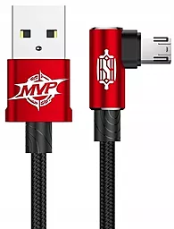 Кабель Baseus MVP Elbow USB-A - micro USB 12w 2.4a 2м cable Red (CAMMVP-B09) - фото Кабель Baseus MVP Elbow USB-A - micro USB 12w 2.4a 2м cable Red (CAMMVP-B09)
