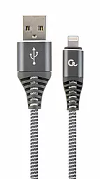Кабель Cablexpert Premium USB-A - Lightning 10.5w 2м cable Grey (CC-USB2B-AMLM-2M-WB2) - фото Кабель Cablexpert Premium USB-A - Lightning 10.5w 2м cable Grey (CC-USB2B-AMLM-2M-WB2)
