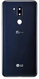 Задняя крышка корпуса LG G7 ThinQ G710 со стеклом камеры, Original Aurora Black - фото Задняя крышка корпуса LG G7 ThinQ G710 со стеклом камеры, Original Aurora Black