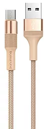 Кабель Borofone BX21 USB-A - micro USB 12w 2.4a 1м cable Rose/Gold - фото Кабель Borofone BX21 USB-A - micro USB 12w 2.4a 1м cable Rose/Gold