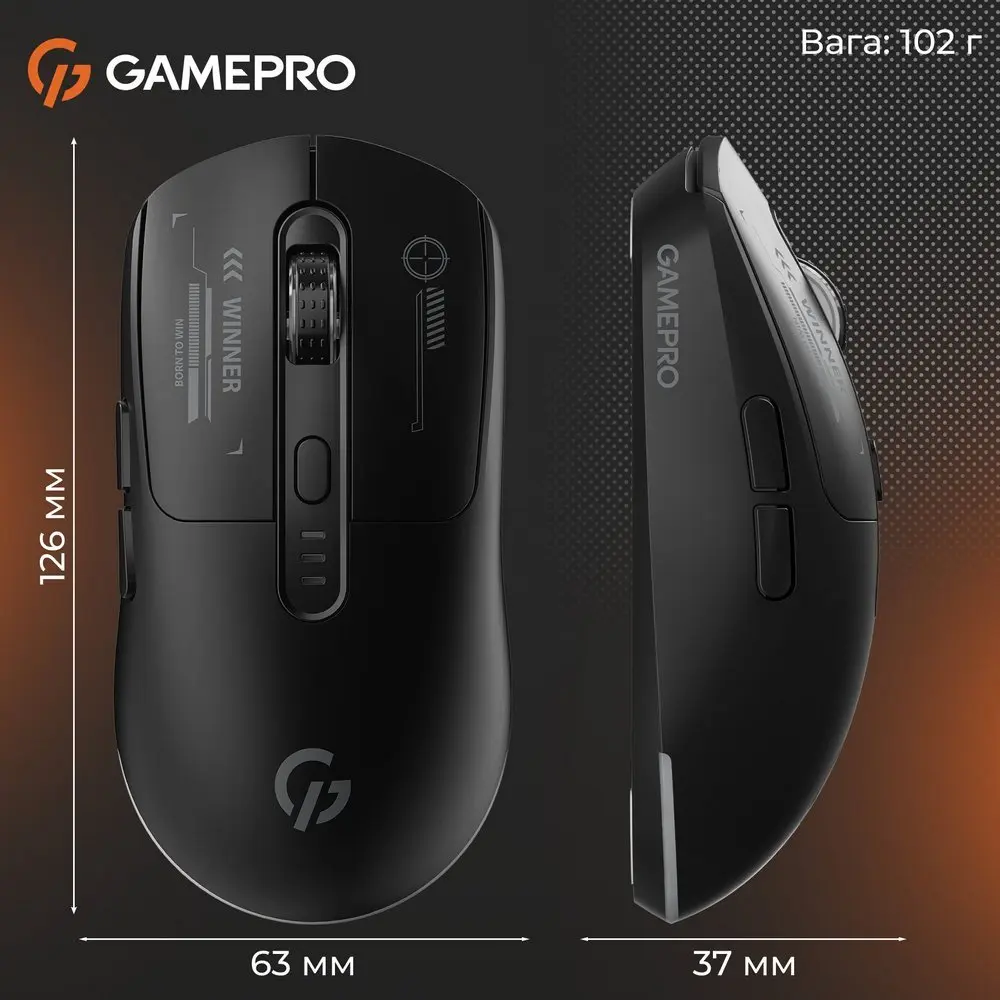 Компьютерная мышка GamePro Genesis Winner GM079 Black - фото 13
