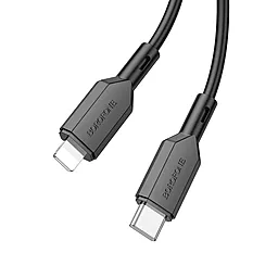 Кабель Borofone BX70 USB Type-C - Lightning 20w 3a 1м PD сable Black - мініатюра 2 Кабель Borofone BX70 USB Type-C - Lightning 20w 3a 1м PD сable Black - мініатюра 2