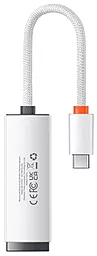 Мережева карта Baseus Lite Series Ethernet Adapter USB-C - RJ45 1000Mbps White (WKQX000302) - мініатюра 2