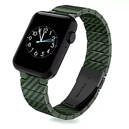 Ремінець для годинника COTEetCI W76 Carbon Fiber Pattern Strap для Apple Watch 42/44/45/49mm Green (22008-GR)