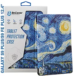 Чехол для планшета BeCover Smart Case для Samsung Galaxy Tab S9 Plus, S9 FE Plus 12.4" Night (710379) - фото Чехол для планшета BeCover Smart Case для Samsung Galaxy Tab S9 Plus, S9 FE Plus 12.4" Night (710379)