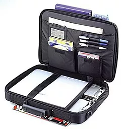Сумка для ноутбука Sumdex 14.1'-15.4' Elite Notebook Case (NON-084BK) нейлон,  чорна - миниатюра 2