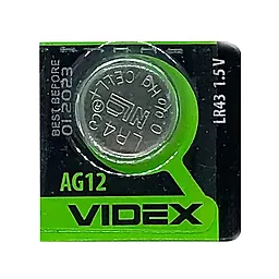 Батарейки Videx 1142 (301) (386) (LR43) (AG12) 1шт 1.55 V