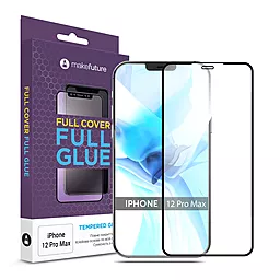 Захисне скло MAKE Full Cover Full Glue Apple iPhone 12 Pro Max Black (MGFAI12PM) - фото Захисне скло MAKE Full Cover Full Glue Apple iPhone 12 Pro Max Black (MGFAI12PM)