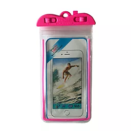 Чехол водонепроницаемый Waterproof Phosphoric для смартфонов до 7" Pink
