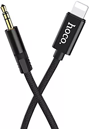 Аудіо кабель Hoco UPA13 Aux mini Jack 3.5 mm - Lightning M/M Cable 1 м black - мініатюра 4