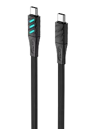 Кабель Havit HV-CB6254 USB Type-C - Type-C 60w 3a 1м PD cable Black (HV-CB6254) - фото Кабель Havit HV-CB6254 USB Type-C - Type-C 60w 3a 1м PD cable Black (HV-CB6254)