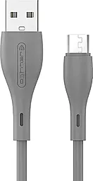 Кабель USB Jellico A14 15W 3A micro USB Cable Gray
