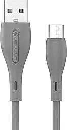 Кабель Jellico A14 USB-A - micro USB 15w 3.1a 1м cable Gray - фото Кабель Jellico A14 USB-A - micro USB 15w 3.1a 1м cable Gray