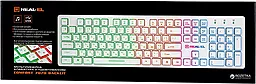 Клавиатура REAL-EL Comfort 7070 Backlit (EL123100019) White - миниатюра 6