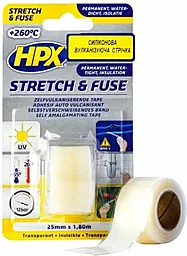 Лента вулканизирующая силиконовая HPX, 1.8 м, 25 мм, прозрачная - фото Лента вулканизирующая силиконовая HPX, 1.8 м, 25 мм, прозрачная