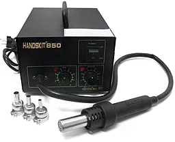 Паяльна станція одноканальна, термоповітряна, компресорна, термофен Handskit (EXtools) 850 (Фен, 700Вт)