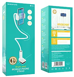 Універсальне кріплення (держатель) для телефону Borofone BH23 White - мініатюра 10