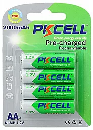 Акумулятор PKCELL AA 2000mAh NiMH Pre-Charged 4шт 1.2 V