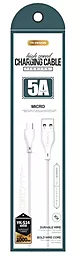 Кабель YK YK-S14m USB-A - micro USB 25w 5a 1м cable White (6970960825972) - фото Кабель YK YK-S14m USB-A - micro USB 25w 5a 1м cable White (6970960825972)