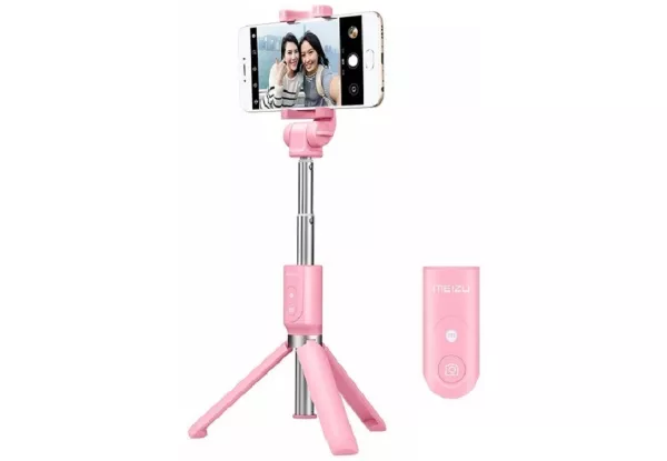 Монопод-трипод Meizu Bluetooth Selfie Stick Pink - фото 2