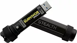 Флешка Corsair 16Gb Flash Survivor Stealth USB3.0 (CMFSS3-16GB) Black - мініатюра 2