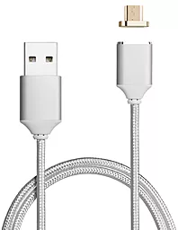 Кабель USB Voltronic Magnetic 10w 2a micro USB cable silver (YT-MCFB-M / S)